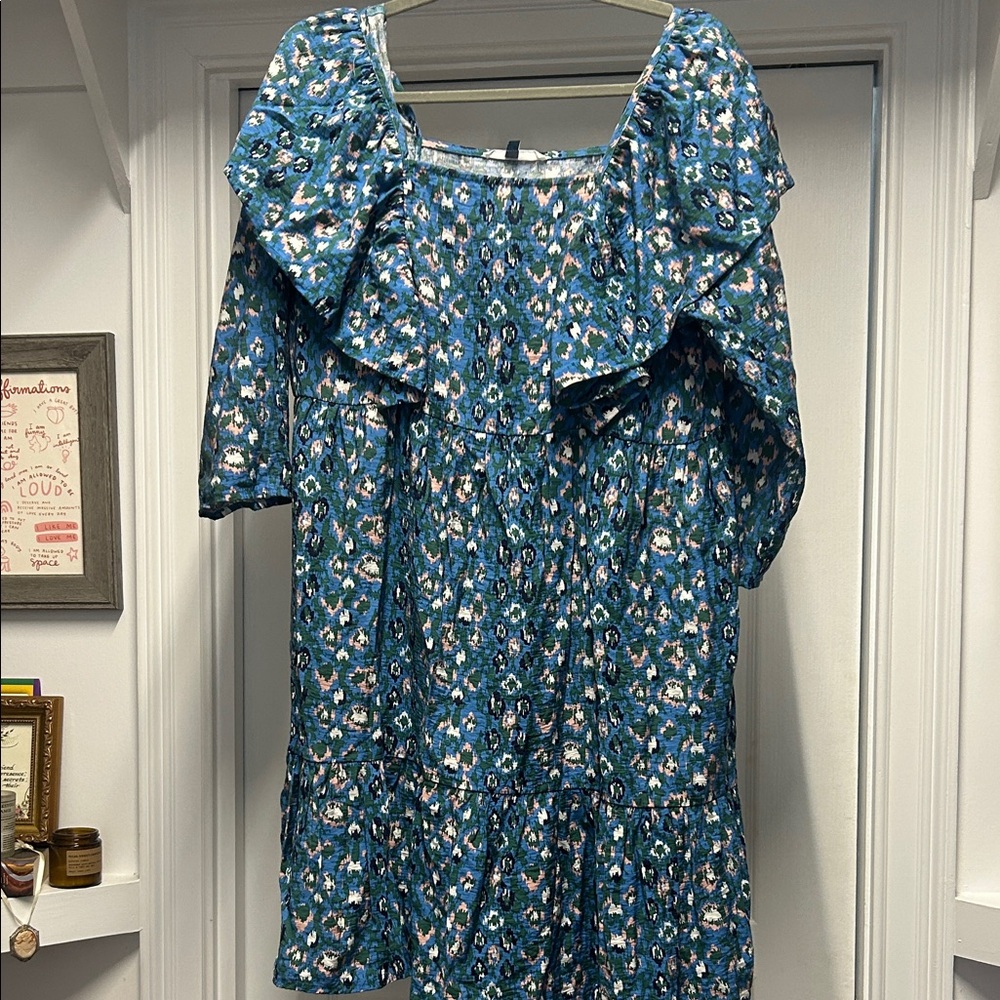 Michelle McDowell Blue Floral Dress